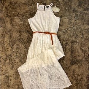 LILY ROSE OFF WHITE LACE MAXI DRESS